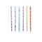 Hello Honey® 6-Piece Multicolor Glass Cocktail Stir Stick Set with Stripes